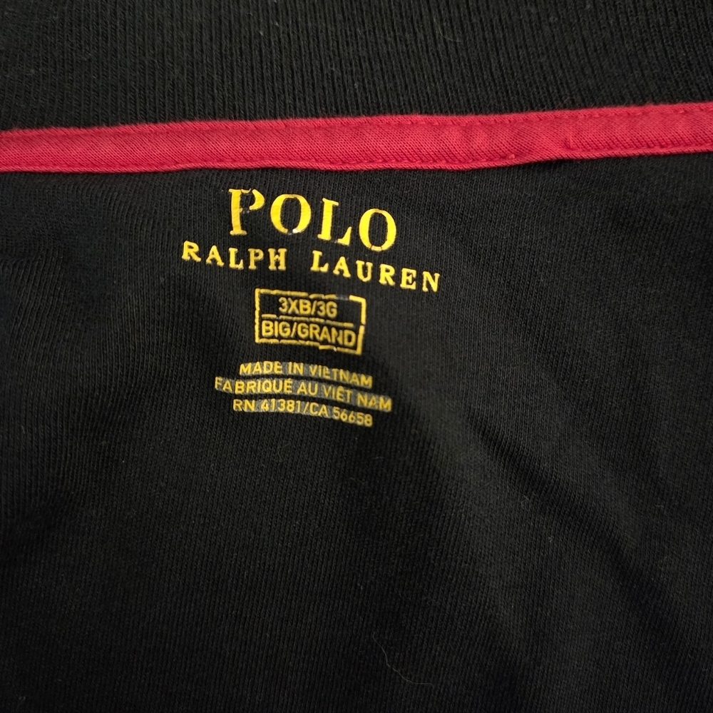 Polo Ralph Lauren Track Jacket Size 3XL Mens Navy Striped Arms Pony Logo  Zip - Picture 7 of 11